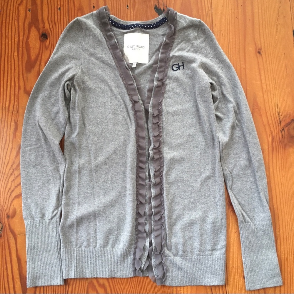 Gilly Hicks Gray open Cardigan